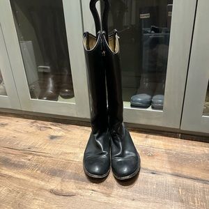 Frye leather black riding boots